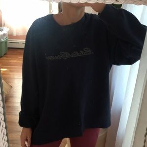 vintage navy Eddie Bauer crew neck sweatshirt